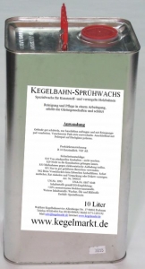 Sprhwachs f. Kunststoff/Holz Kegelbahn  10 Liter